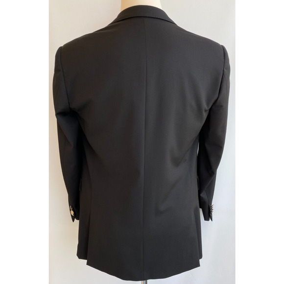 Ralph Lauren BLACK LABEL Wool Jacket Sports Coat Blazer Silver Buttons sz 42L - Picture 9 of 13